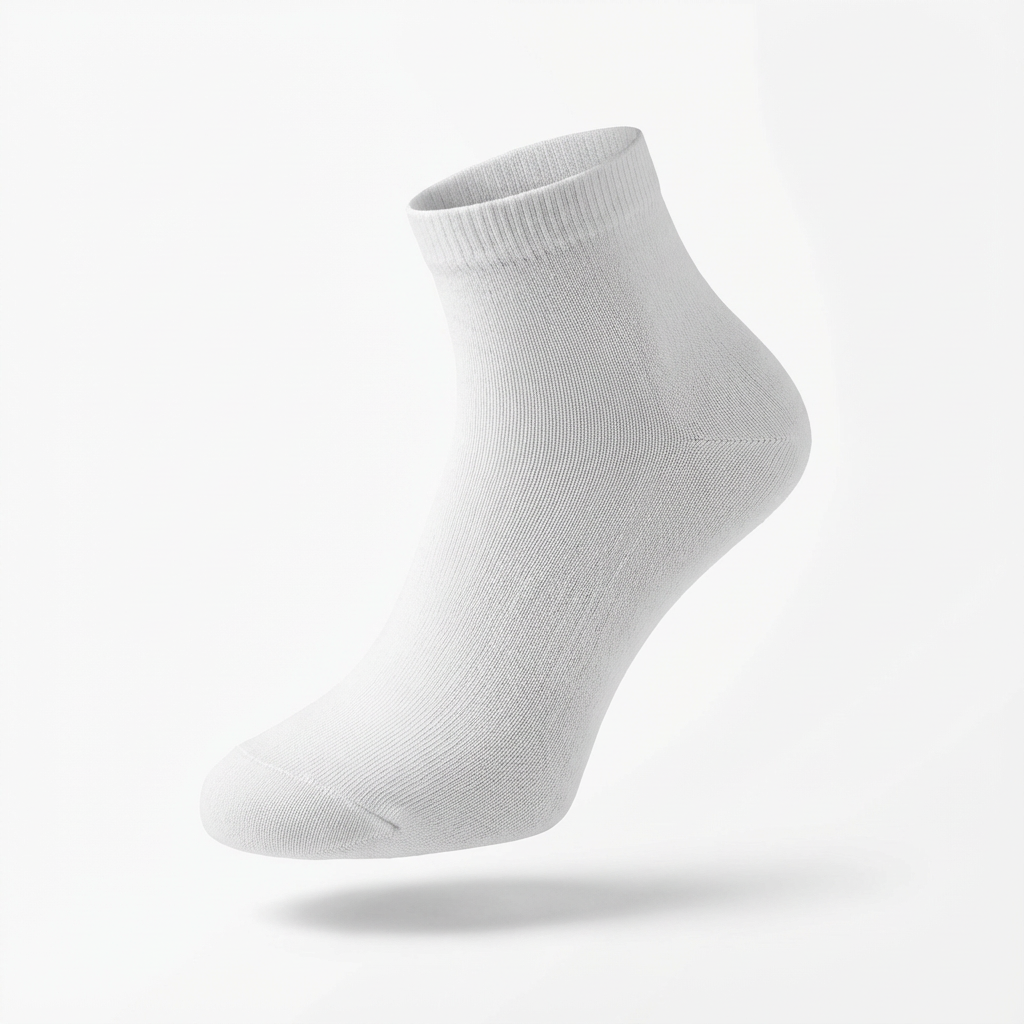 Простые Белые Невидимые Носки – Низкие, Ежедневные Минималистичные Удобства